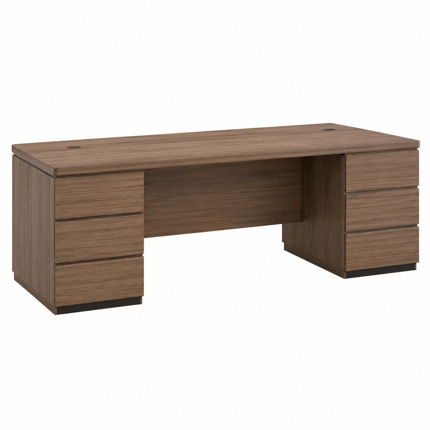 Escritorio de madera con 6 cajones 180x75x75cm