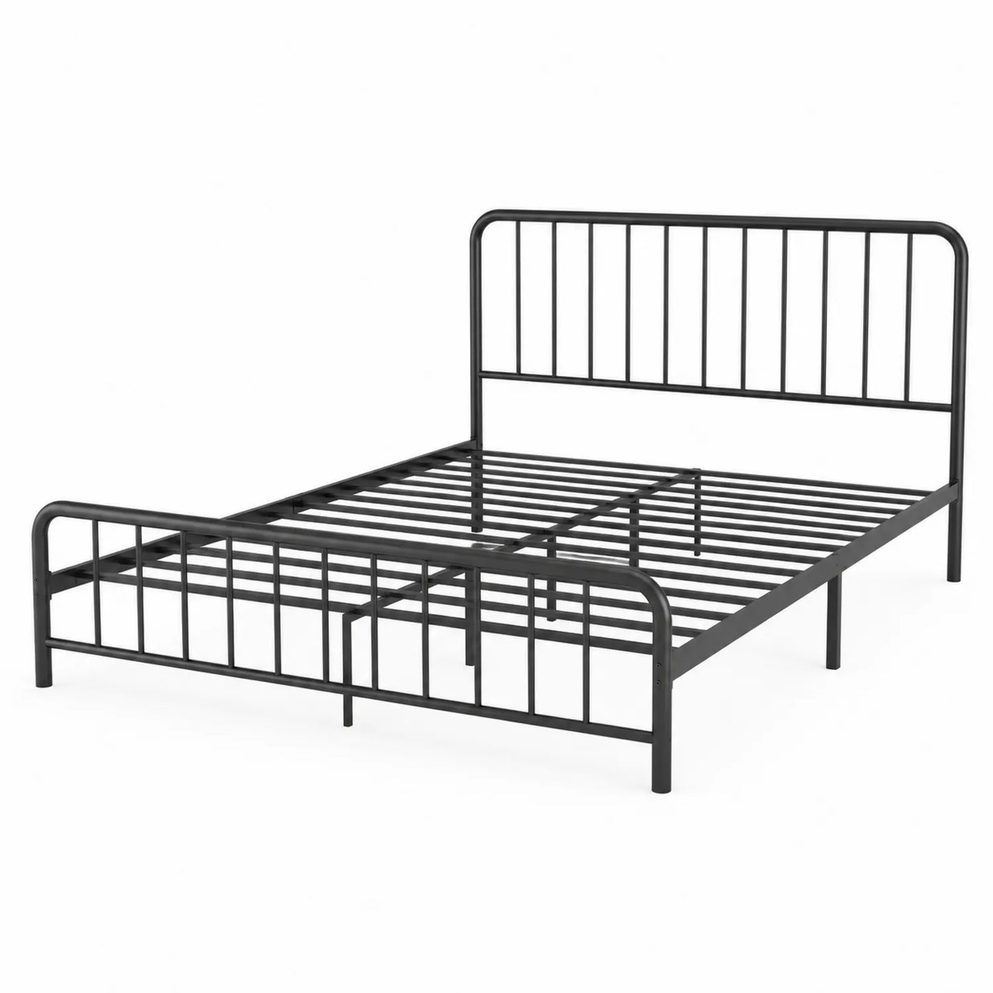 Cama de Metal Negro 200x150 cm